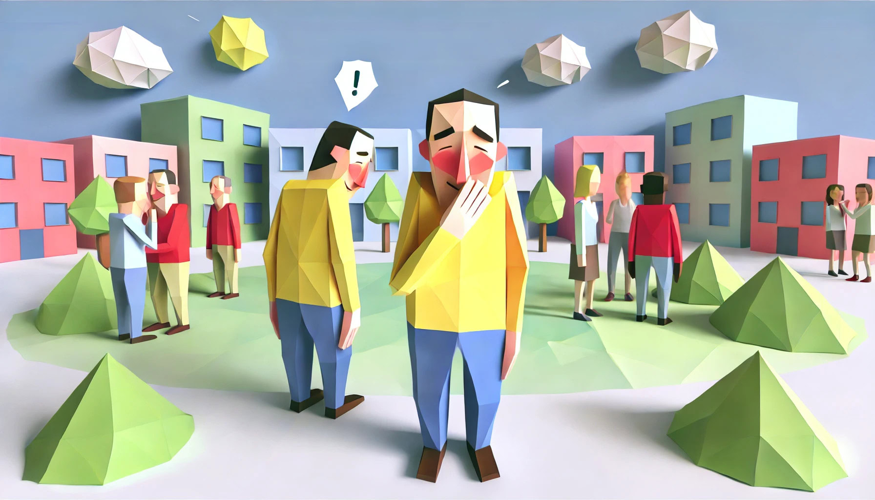 Cura olistica e servizi di assistenza domiciliare Pecom, ambiente colorato con persone che condividono momenti di supporto e attenzione alla salute e benessere delle persone.